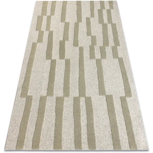 RUGSX Kleden Rugsx FLUX 461.109.SA401 wollen tapijt OSTA - Geometrisc 240x340 cm Grijs