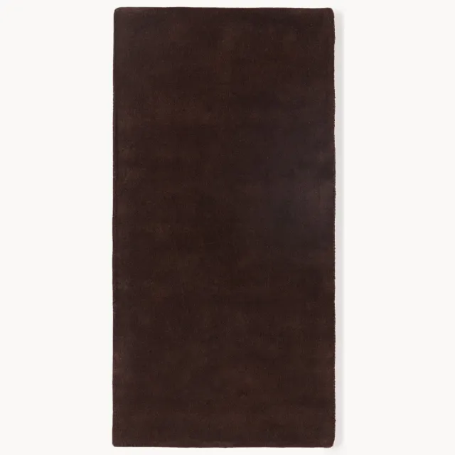 Westwing Collection Handgeweven wollen vloerkleed Zayne Bruin