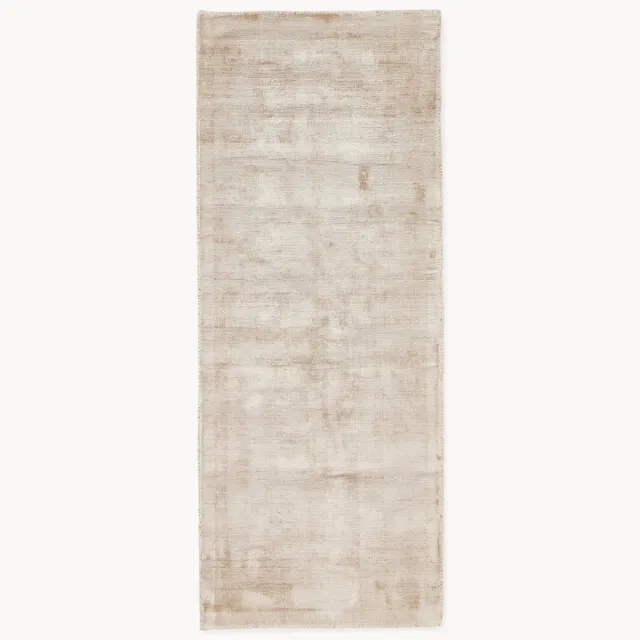 Westwing Collection Handgeweven viscose loper Jane Beige