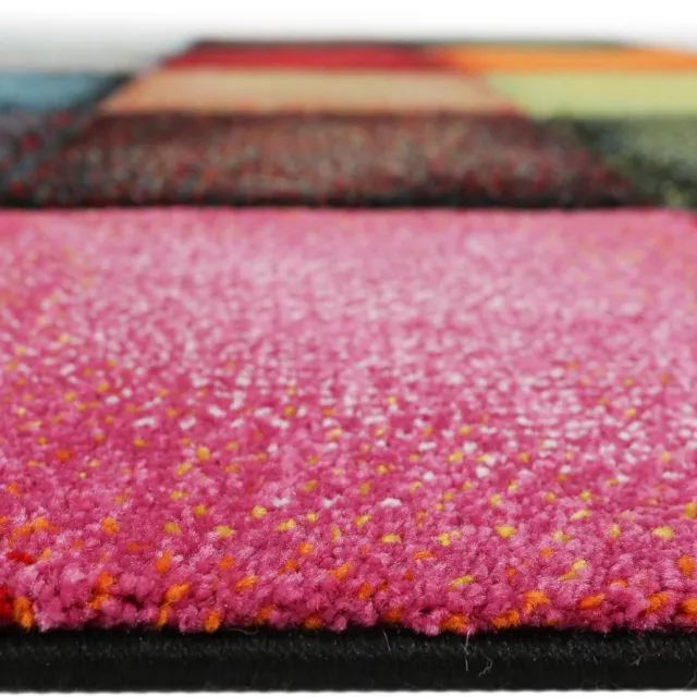 Karpet24 vloerkleed Belis - Modern Blokjesdesign - Kleurrijk & Stijlvol-80 x 150 cm multikleur