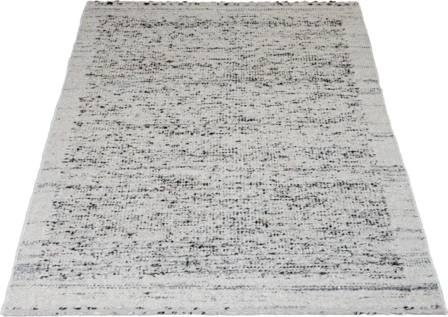Veer Carpets Vloerkleed Rano Grijs - Wol Hoogpolig Vloerkleed – Japandi / Scandinavisch Design