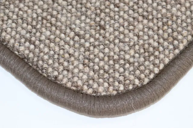 Prima Wollen Vloerkleed - Naast bed/bank - Warme voeten - Loper - Keukenmat - Diva - bruin - beige - ecru - 38x150cm