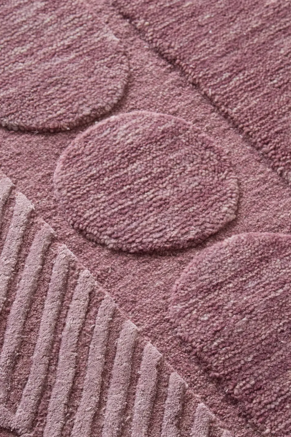 Studio LIVIT Adeline hoogpolig wollen vloerkleed roze, foto 6