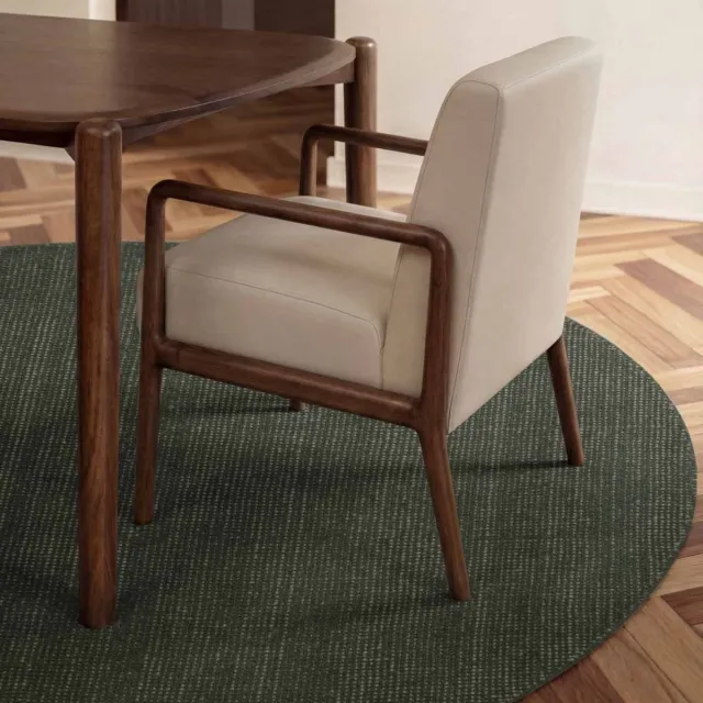 Ted Baker Greenwich rond wollen vloerkleed Croom Groen - Rond 200 Ø - (L)