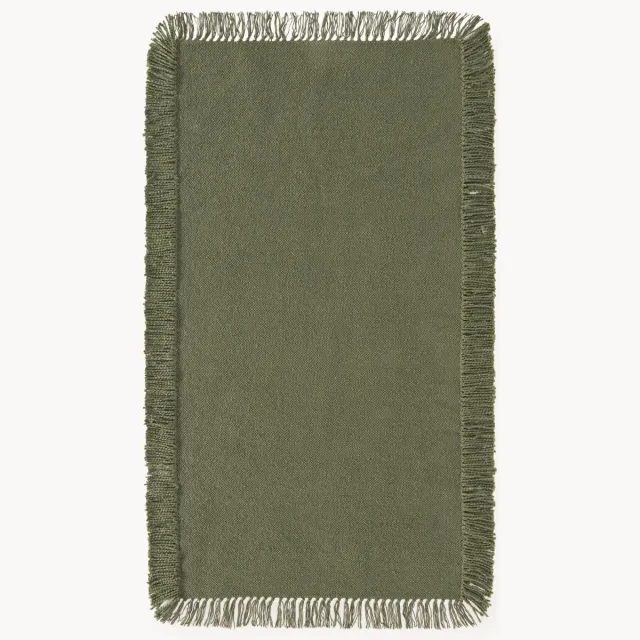 Westwing Collection Handgeweven in- & outdoor vloerkleed Marcus Groen