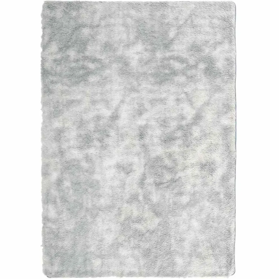 vidaXL Hoogpolig vloerkleed NAVARRA 240x340 cm polyester zilvergrijs, foto 3