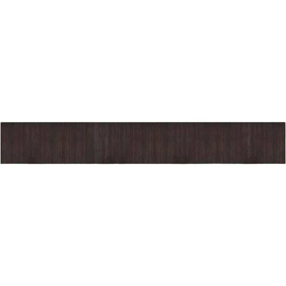 vidaXL Vloerkleed rechthoekig 60x400 cm bamboe donkerbruin