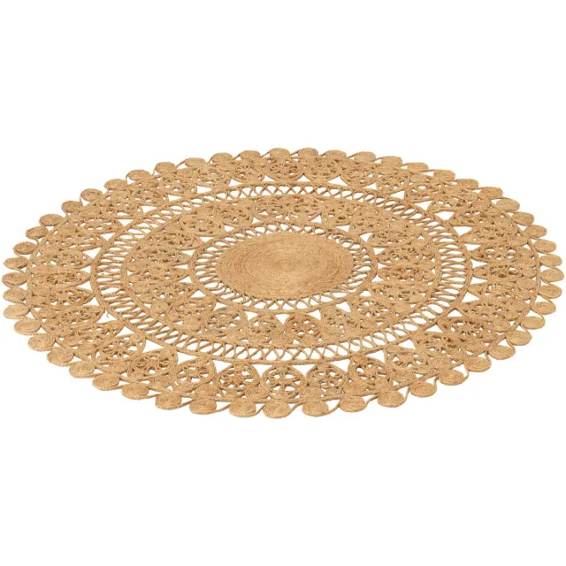 J-Line vloerkleed Oosters Rond - jute - naturel - large