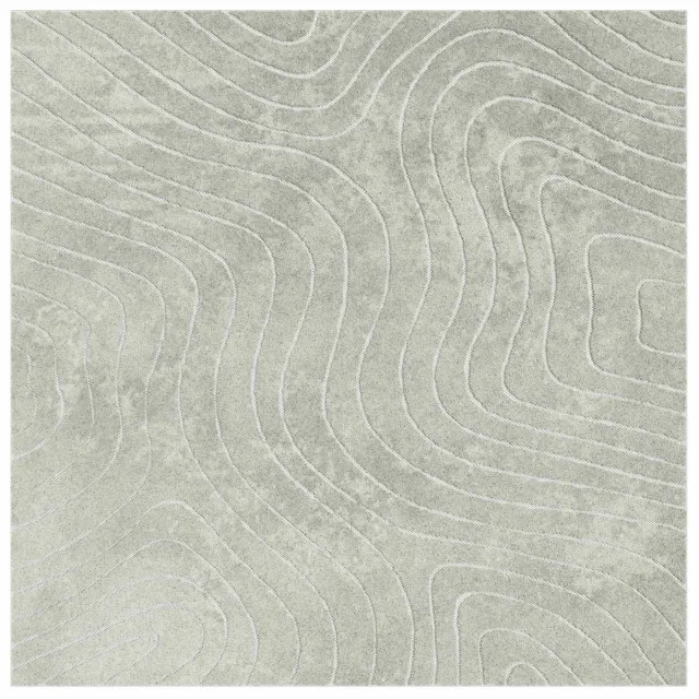 vidaXL Binnen- - en - buitenkleed - PALMERAS - Groen - 120 - x - 120 - cm - Polyester