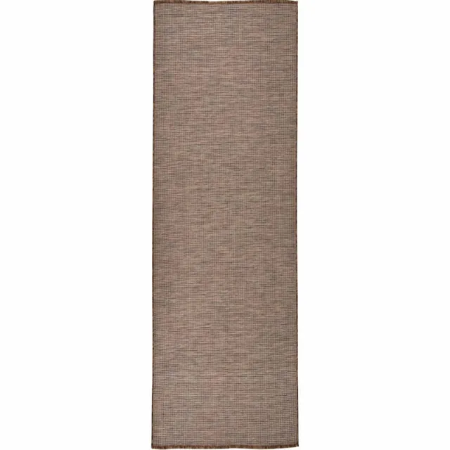 vidaXL Buitenkleed platgeweven 80x150 cm bruin, foto 2