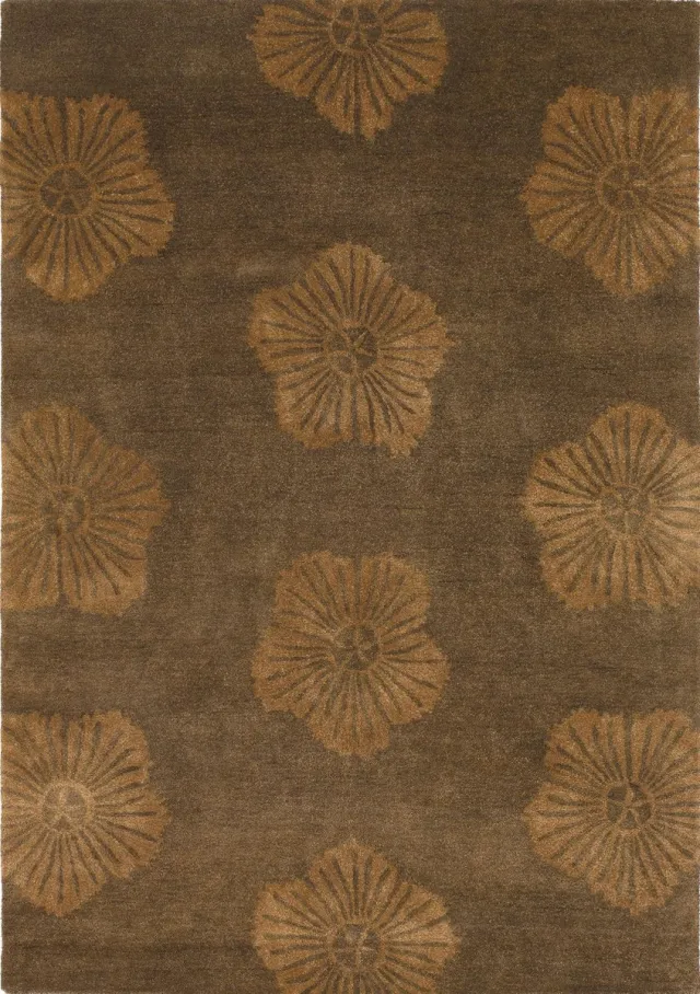 Ligne Pure Fantasize Vloerkleed/tapijt - Bruin Groen - 170x240
