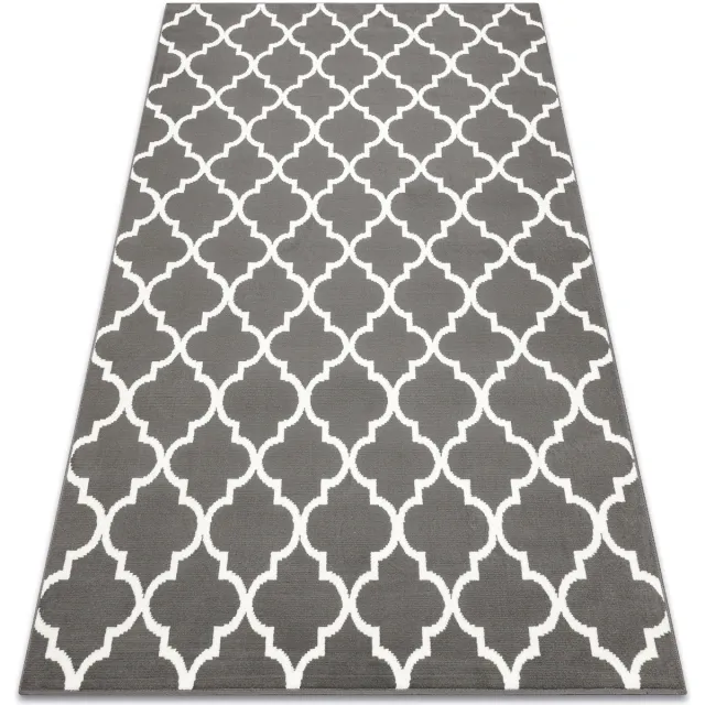 RUGSX Kleden Rugsx Tapijt BCF Morad TRELIS klaver Marokkaanse - 140x200 cm Zwart