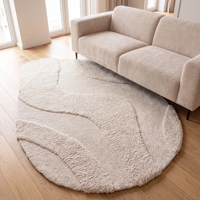 LABEL51 Rima Vloerkleden - Wit - Polyester - 160x230 cm - Organisch