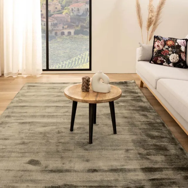 Paon Brillant Viscose vloerkleed - Glamour olijfgroen 200x300