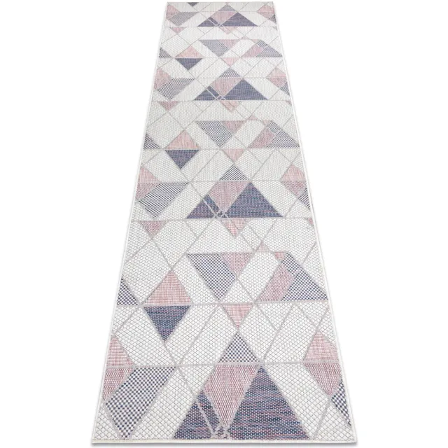 RUGSX Kleden Rugsx Sisal tapijt SISAL SION Loper Geometrisch, Drieho 80x200 cm Beige
