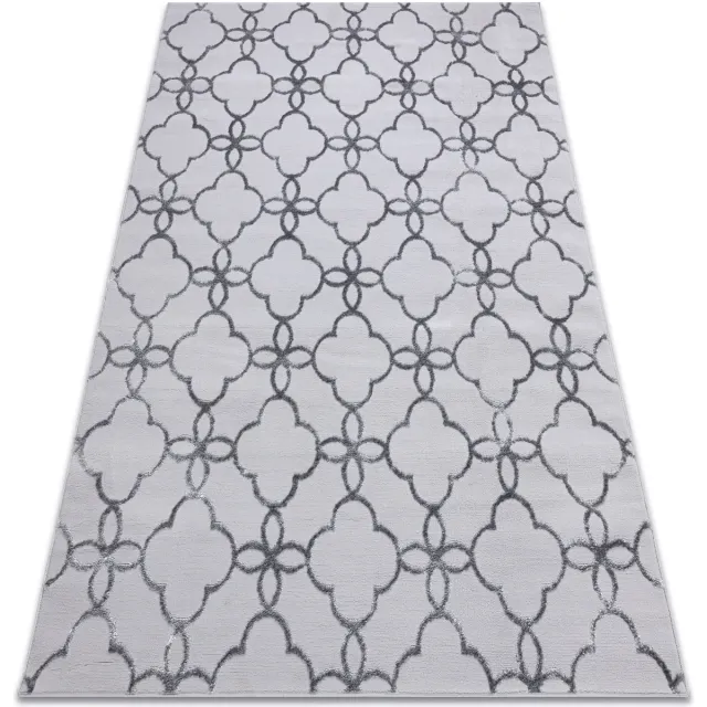 RUGSX Kleden Rugsx Tapijt MEFE modern 8504 klaver ,bloemen - 240x330 cm Grijs