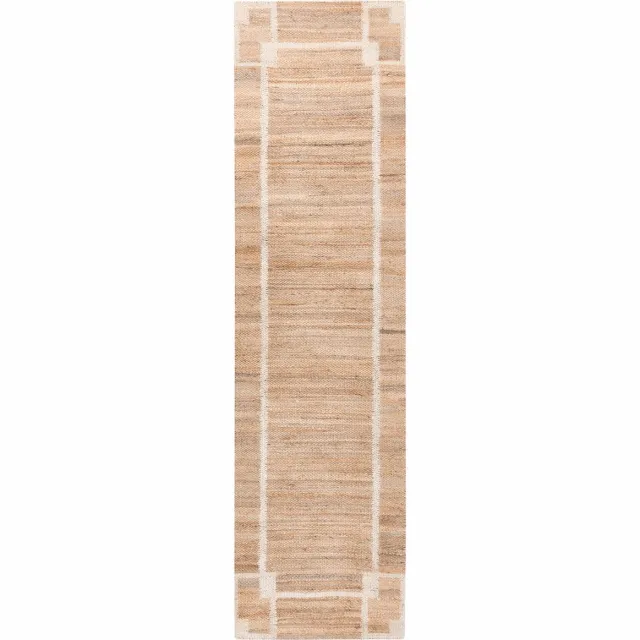 Beliani GONDIA - Vloerkleed - Lichtbeige - 80 x 300 cm - Jute