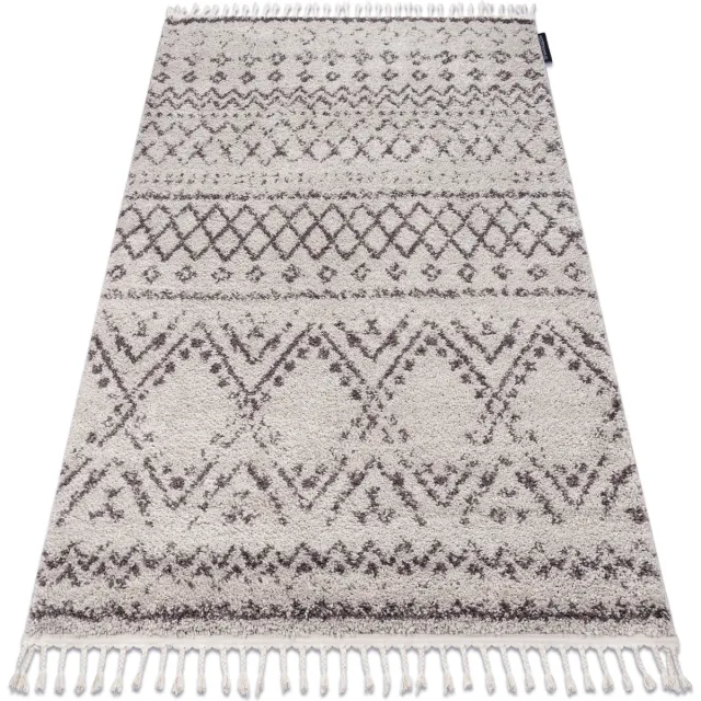 RUGSX Kleden Rugsx Tapijt BERBER RABAT G0526 crème / bruinrand 120x170 cm Beige