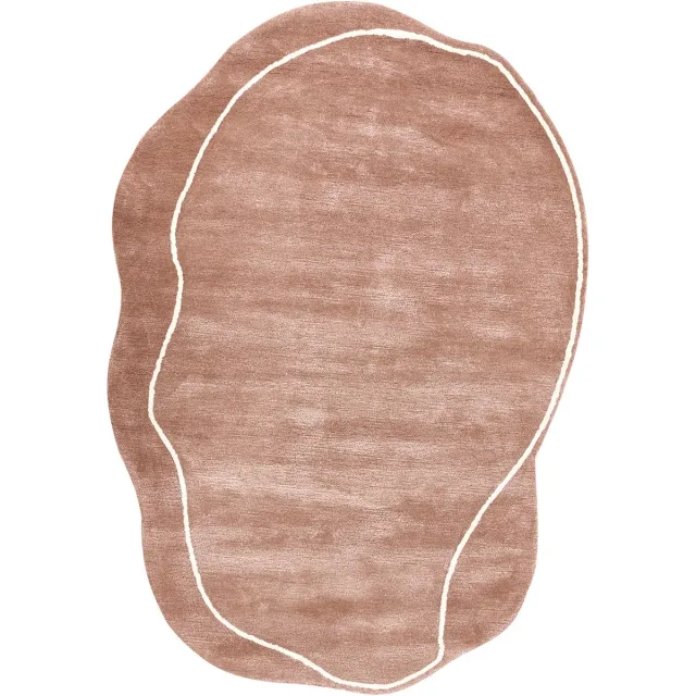 Beliani DERA - Vloerkleed - Bruin - 160 x 230 cm - Viscose