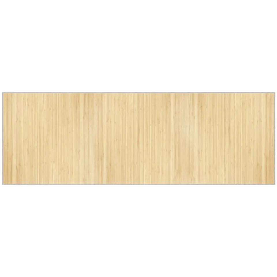vidaXL Vloerkleed rechthoekig 100x300 cm bamboe lichtnaturel beige, foto 4