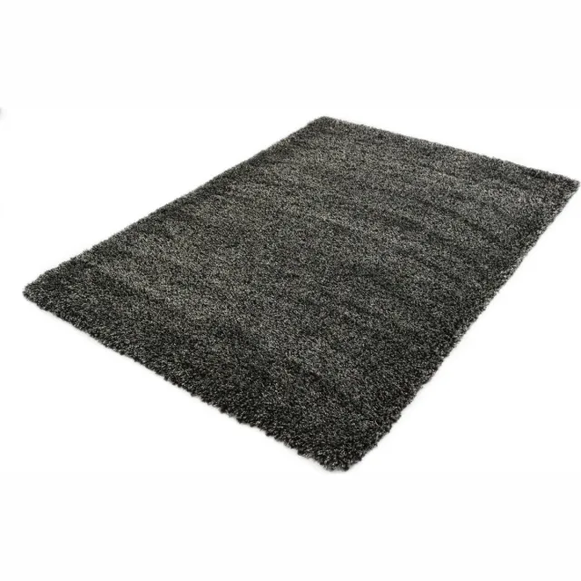 Merinos/Karpet24 Vloerkleed Shaggy Deluxe 5533-90 Black-Melange 120x170 cm zwart