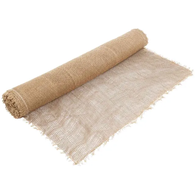 vidaXL Tuin - Jute - Net - 100 - cm - x - 25 - m - 90 - gsm - 100% - Tossa - Jute - Naturel