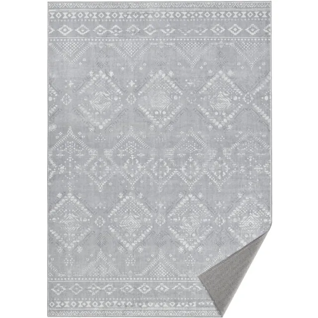 Songmics HOME - Tapijt - Vloerkleed voor Woonkamer en Slaapkamer - Antislip - Machinewasbaar - Boho Stijl Duifgrijs