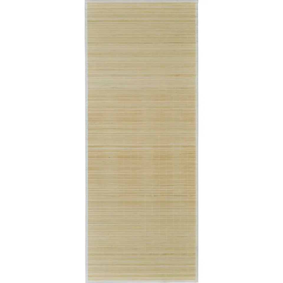 vidaXL Tapijt rechthoekig 80x200 cm bamboe naturel Beige
