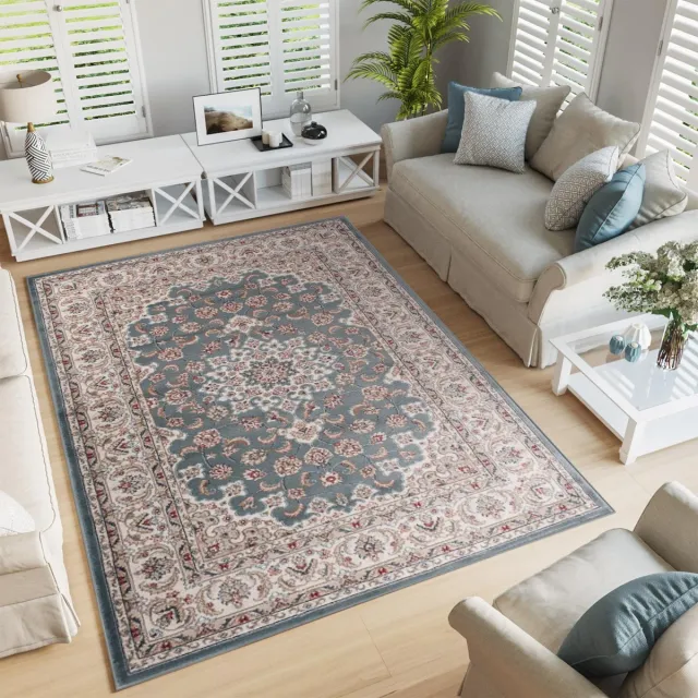 Tapiso Colorado Vloerkleed Grijs Oosters Woonkamer Tapijt Grijs Beige1