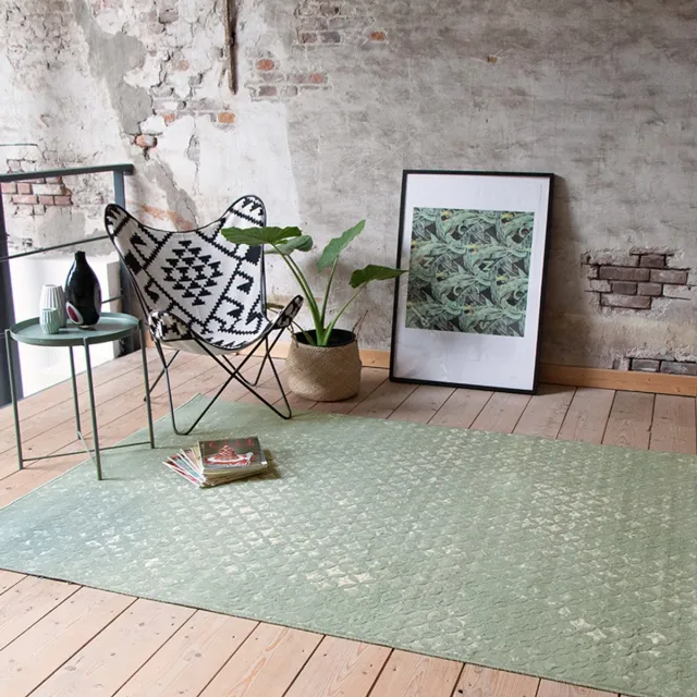 Fraai Vintage vloerkleed - Wonder Rustic Groen | Unieke look - 140x190cm