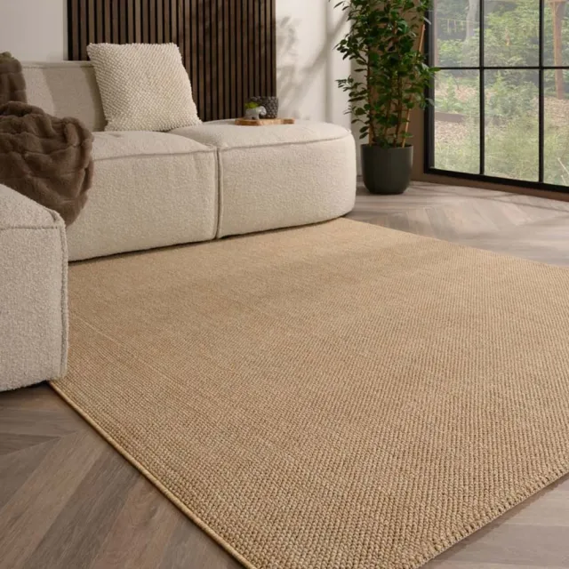TrueWeave Laagpolig vloerkleed - Loom beige 120x170