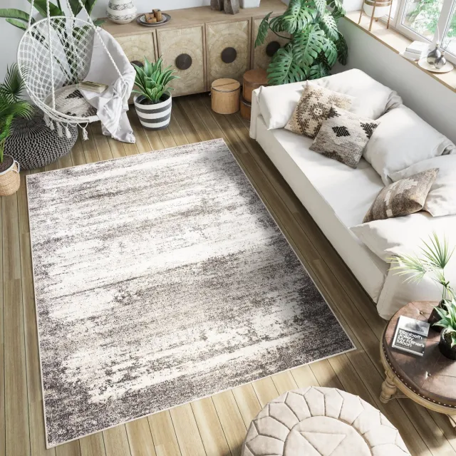 Tapiso Petra Vloerkleed Laagpolig Karpetten Tapijt Maat- 120x170 lichtbeige 3