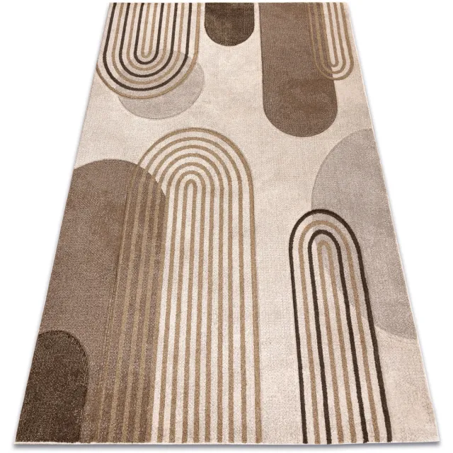 RUGSX Kleden Rugsx ARCANA 2162 vloerkleed crème / bruin, geometrisch 240x330 cm Beige