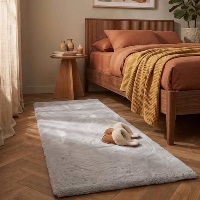 NATURL. Zachte Hoogpolige loper - Comfy Supreme Grijs - 80x250cm