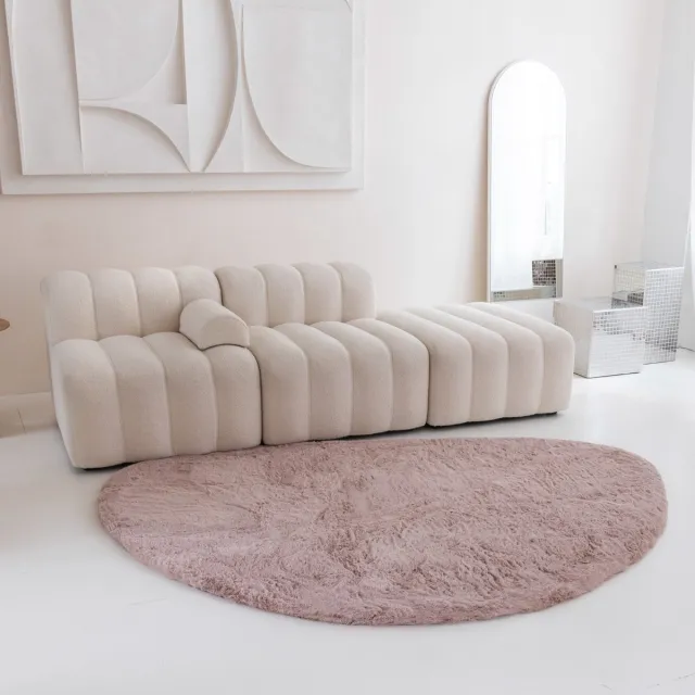 Carpet Studio Comfy Tapijt Steenvorm Roze, Tapijt Woonkamer 80x115 cm, Hoogpolig Tapijt, Woonkamer Tapijt, Shaggy Tapijt Fluffy Slaapkamer