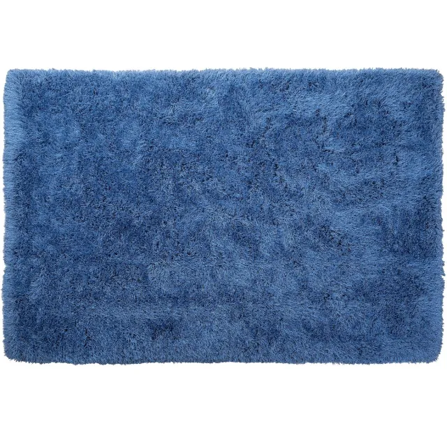 Beliani CIDE - Shaggy vloerkleed - Blauw - Polyester, foto 2