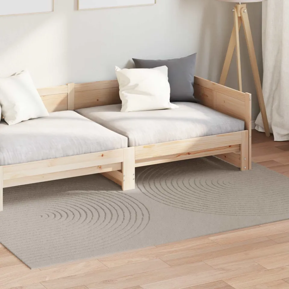vidaXL Binnen kleed GALATI Beige 120 x 170 cm Polyester Medium Pile, foto 3