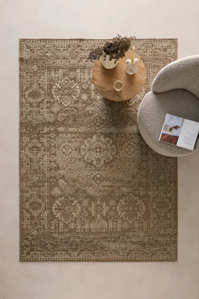 NOUS Living Tessa vloerkleed bruin, foto 2