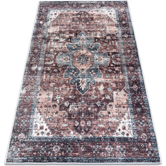 RUGSX Kleden Rugsx ANDRE 1826 tapijt wasbaar Ornament, vintage antisl 160x220 cm Bruin