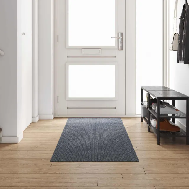 vidaXL Tapijt Loper Grijs 80 x 300 cm Stof, foto 2