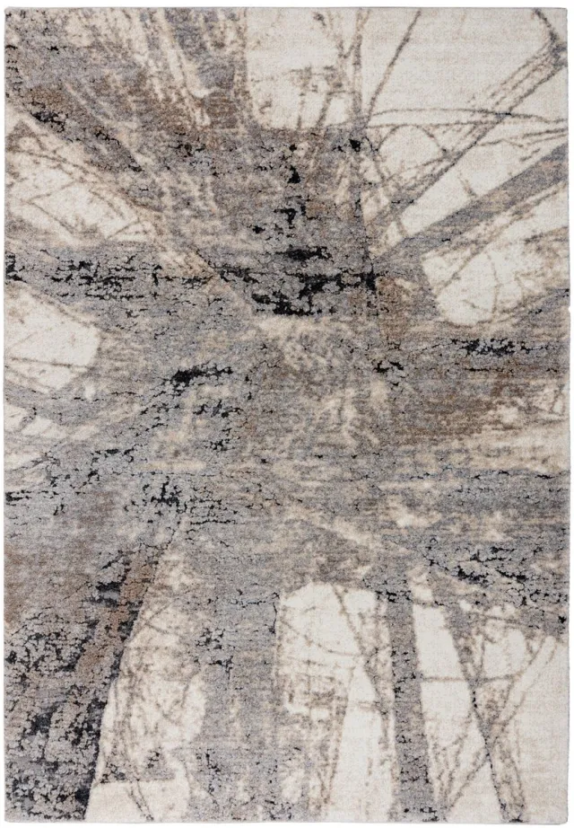 Meghan Lalee Vloerkleed Bologna 460 grijs – 80 x 150 cm – polypropyleen & polyester, machinegeweven