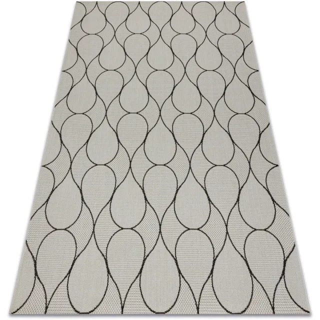 RUGSX Kleden Rugsx Sisal tapijt SISAL FLAT 49379960 Druppels crème 120x170 cm Beige