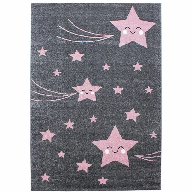 Dutch XXL Kindervloerkleed | Tapijt | Kids | Sterren | Roze