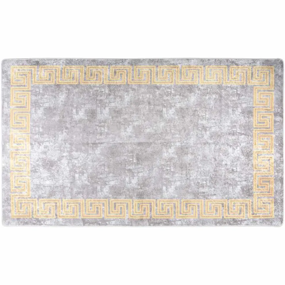 vidaXL Vloerkleed wasbaar 120x180 cm grijs, foto 3