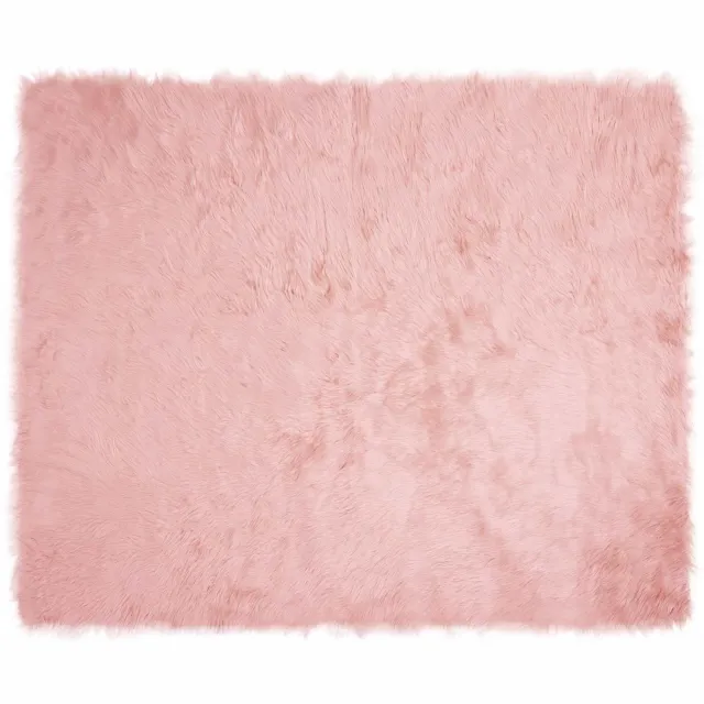 vidaXL Tapijt - van - imitatie - schapenvacht - TAFALLA - Roze - 200 - x - 280 - cm