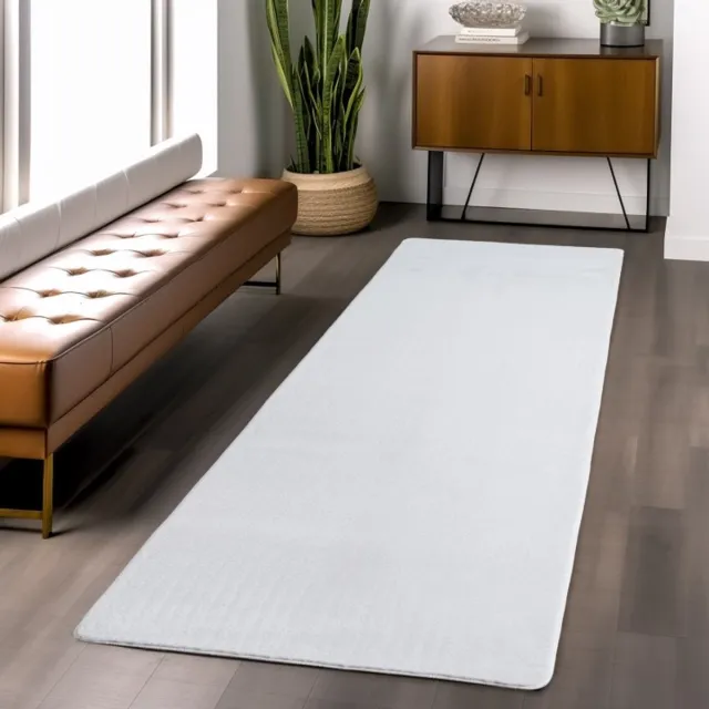 TapisTrend Designer tapijt Wit 80x150 cm Binnenkleed, voor woonkamer, slaapkamer, Scandinavische stijl, modern design, wasbaar