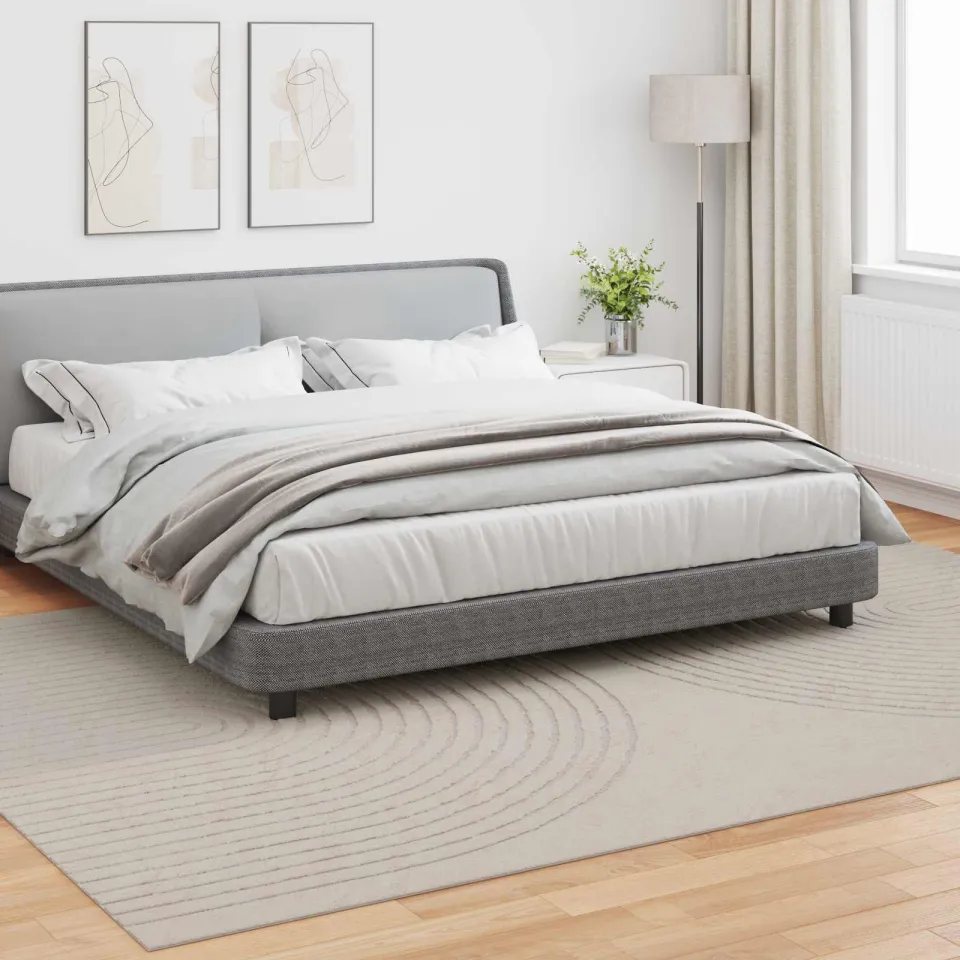 vidaXL Binnen kleed GALATI Crèmekleurig 200 x 280 cm Polyester, foto 3