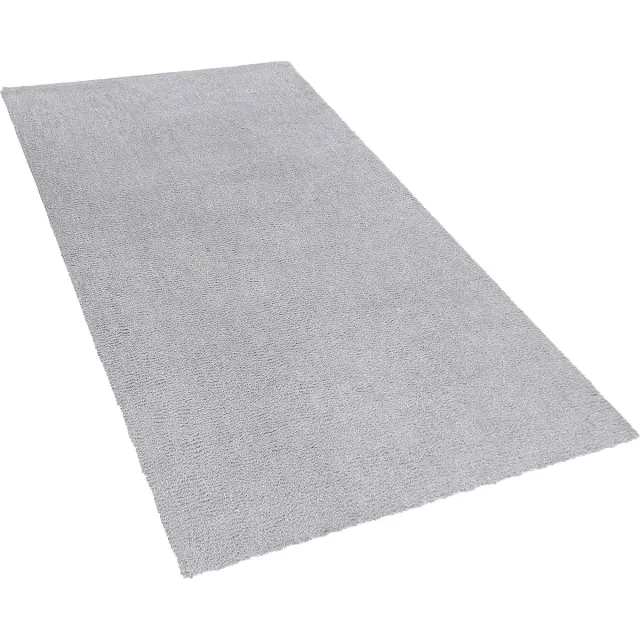 Beliani DEMRE - Shaggy vloerkleed - Lichtgrijs - Polyester