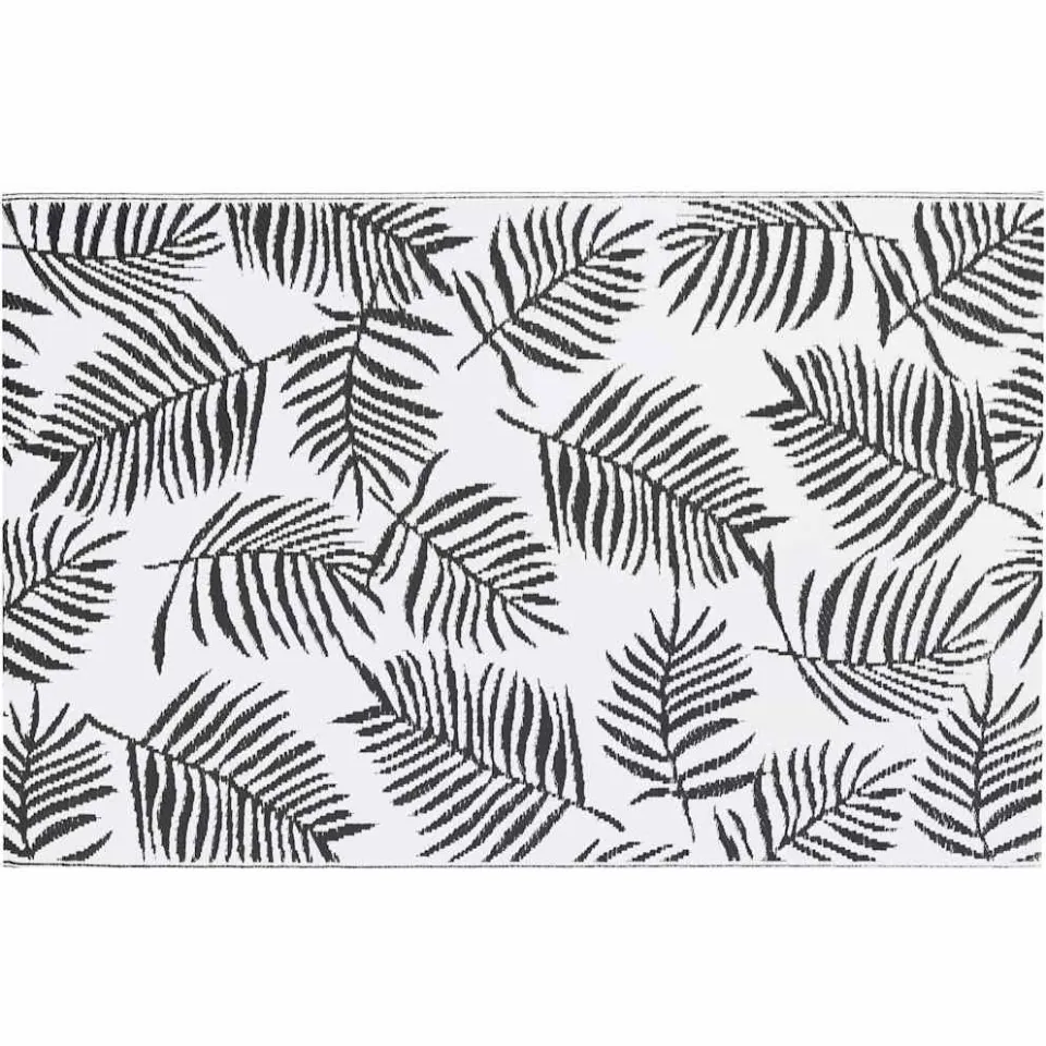 vidaXL Buitenkleed ARAKIL 190x290 cm PP wit en zwart