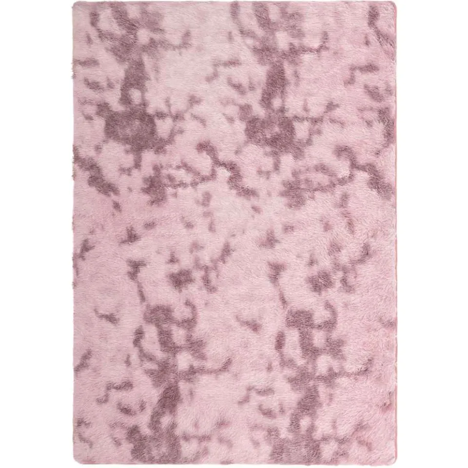 vidaXL Hoogpolig vloerkleed NAVARRA 120x170 cm polyester stoffig roze